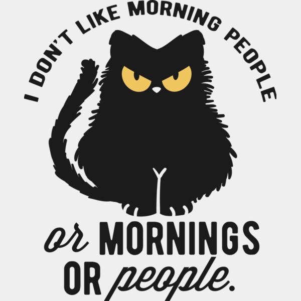 I dont like morning people SVG Thumbnail